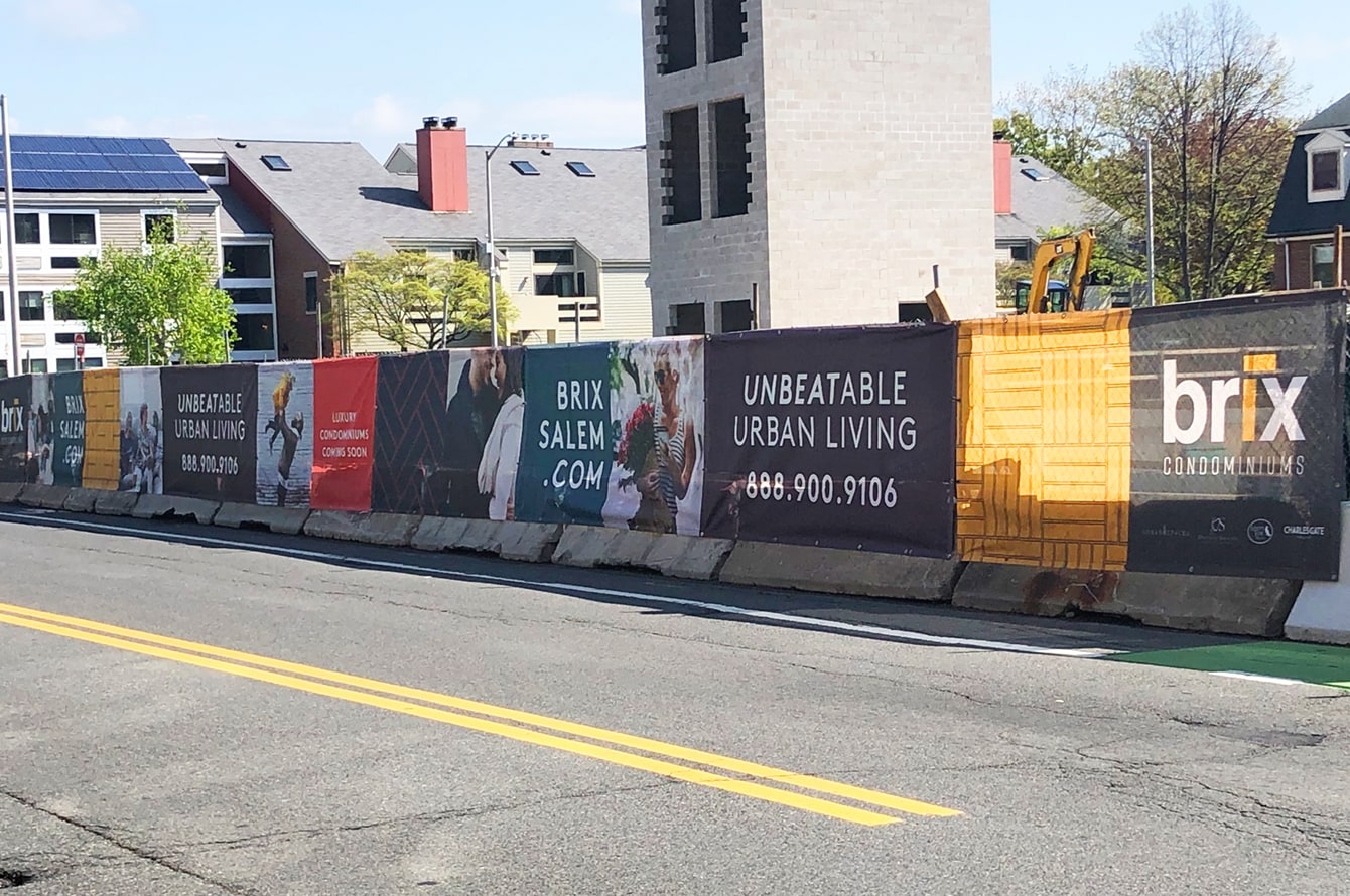 BRIX Condos - Salem, MA -  Construction Site Signage