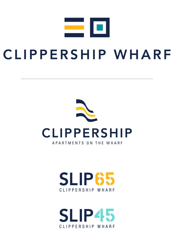 Clippership Wharf - Logos