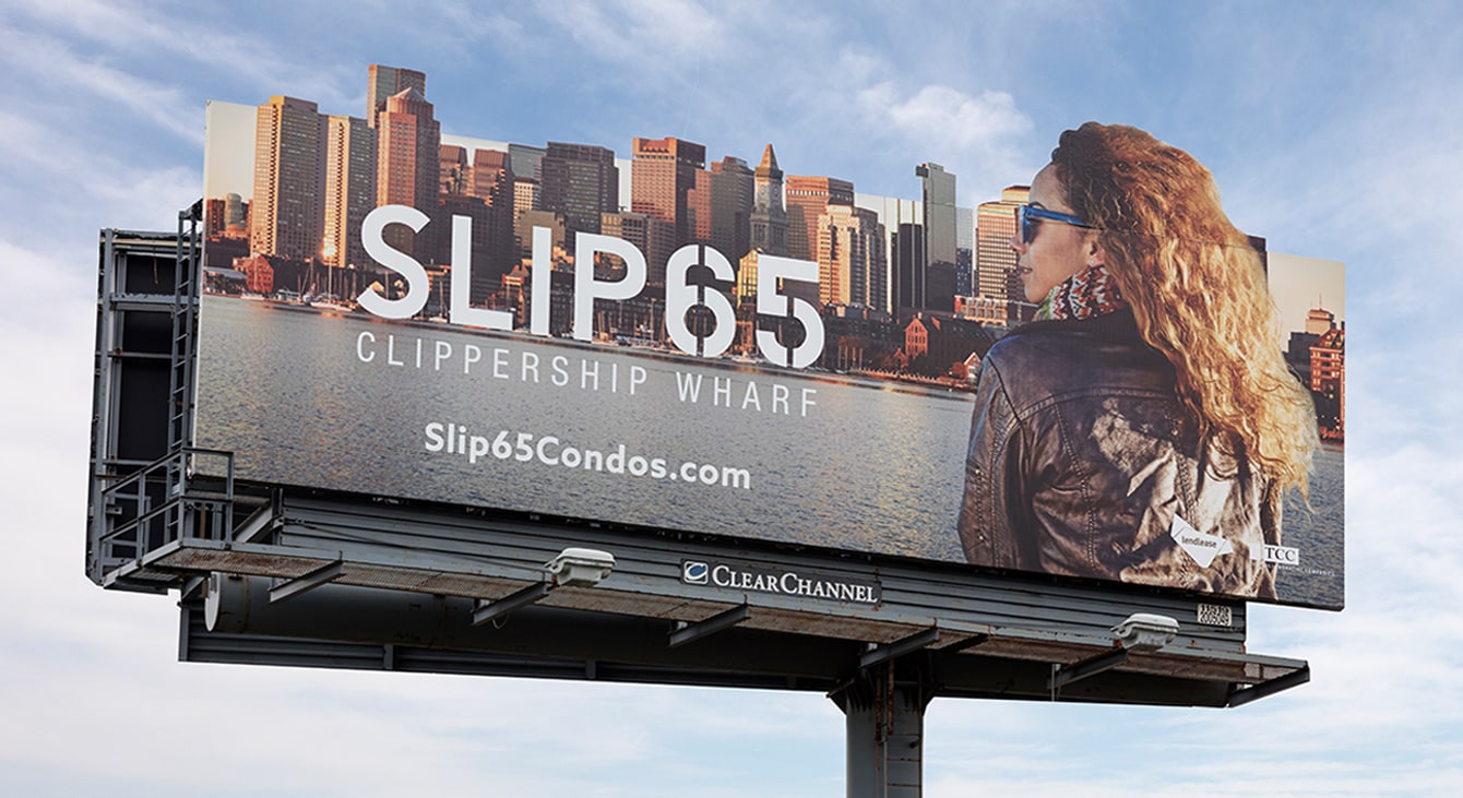 Clippership Wharf - Slip65 Outdoor Signage