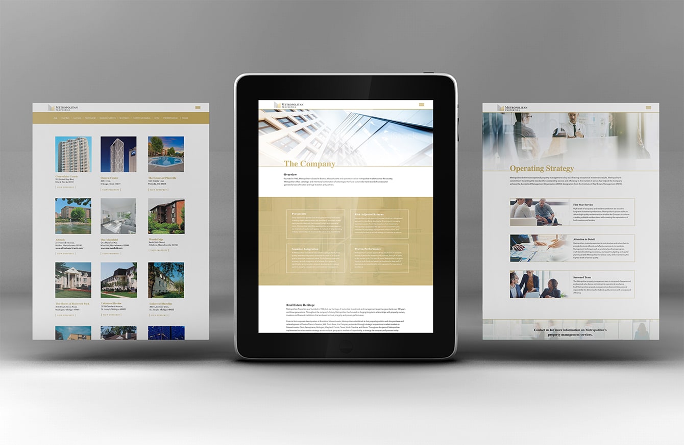 Metropolitan Properties - Website Development