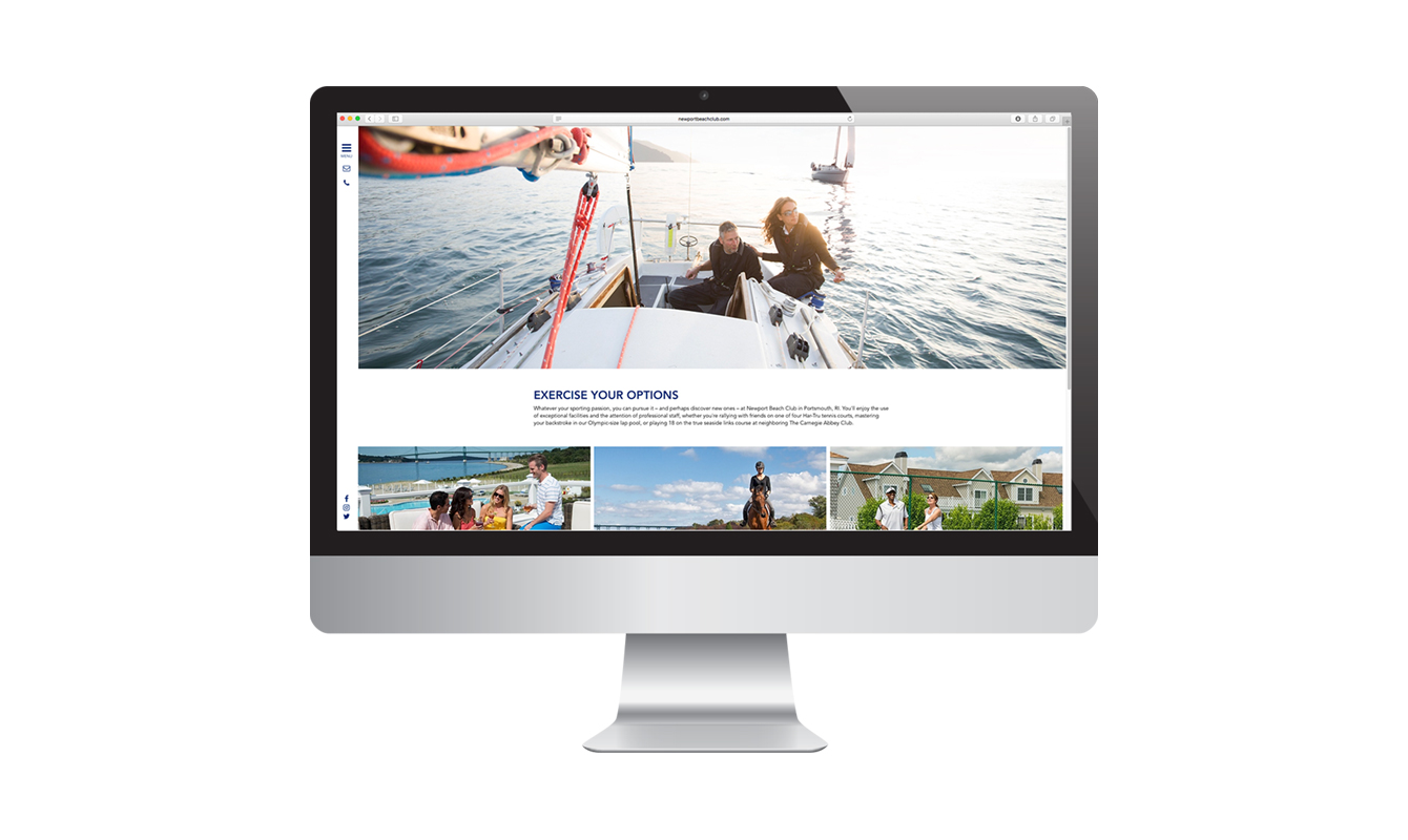 Newport Beach Club - Newport, RI - Website Design & Development