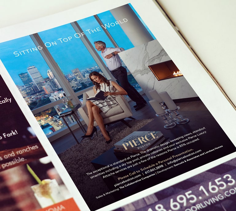 Pierce - Fenway, Boston, MA - Print Advertisements