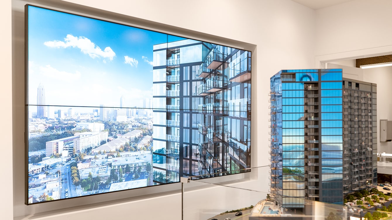 Seven88 Atlanta - Sales Gallery with Building Model