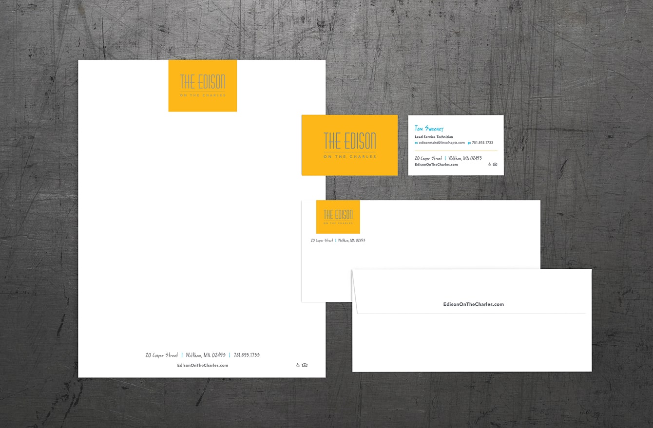 The Edison Apartments - Waltham, MA - Stationery