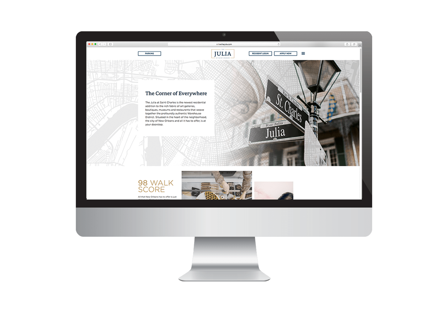 The Julia - New Orleans - Website Design and Website Development