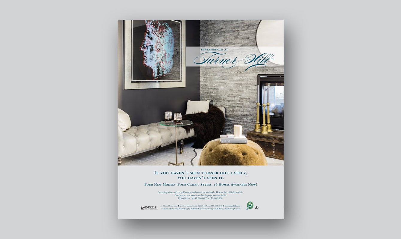 The Residences at Turner Hill - Ipswich, MA - Print Advertisement